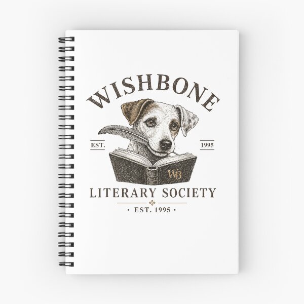Item preview, Wishbone Literary Society Vintage Dog Book Lover Reading Club 1955 designed and sold by PixlCrypt.