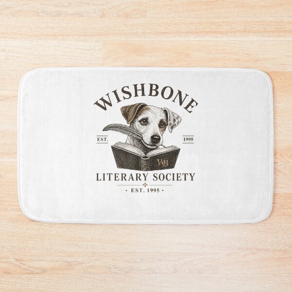 Item preview, Wishbone Literary Society Vintage Dog Book Lover Reading Club 1955 designed and sold by PixlCrypt.