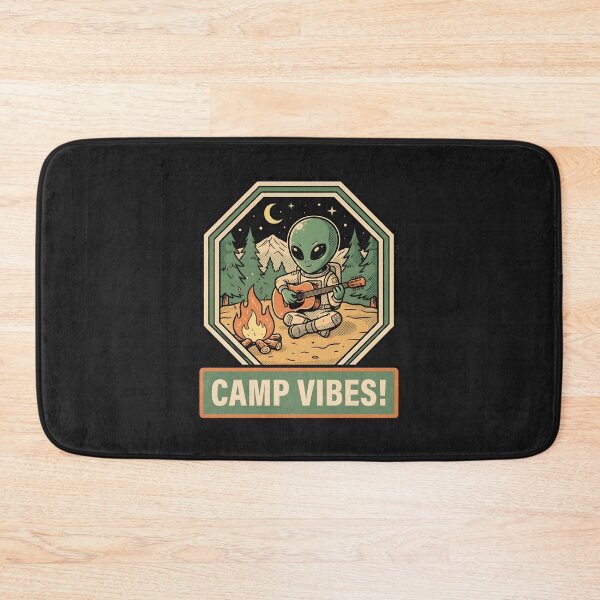 Item preview, Alien Campfire Acoustic Guitar Retro Design designed and sold by DuckOddity.