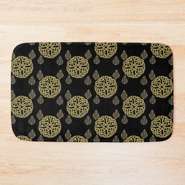Item preview, Golden Celtic Knot – Ornate Gemstone Sacred Pattern Black  Edition  designed and sold by Macramellennias.
