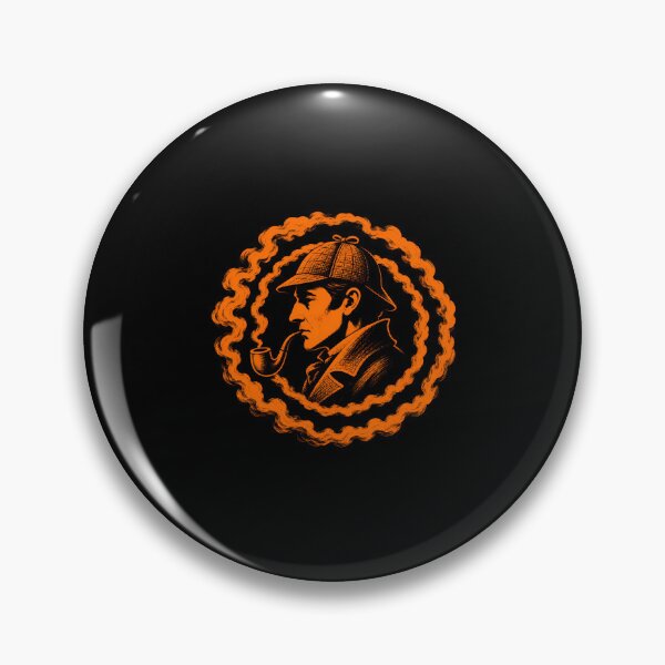 Item preview, Sherlock Holmes – Orange Pipe Smoke Portrait designed and sold by Fenay Designs.