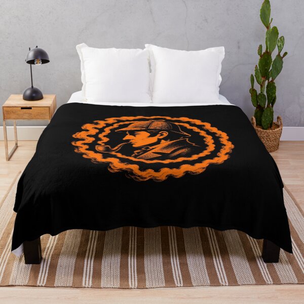 Item preview, Sherlock Holmes – Orange Pipe Smoke Portrait designed and sold by Fenay Designs.