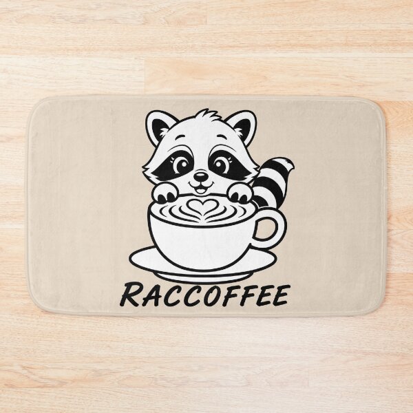 Item preview, ☕ BREWED BEASTIES COLLECTION ☕ - WOODLAND FRIENDS -  Raccoffee designed and sold by WheelieGdArt.