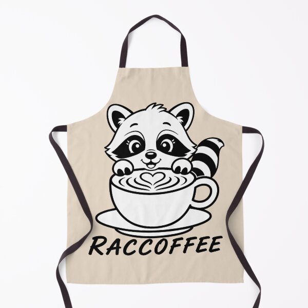 Item preview, ☕ BREWED BEASTIES COLLECTION ☕ - WOODLAND FRIENDS - Raccoffee designed and sold by WheelieGdArt.