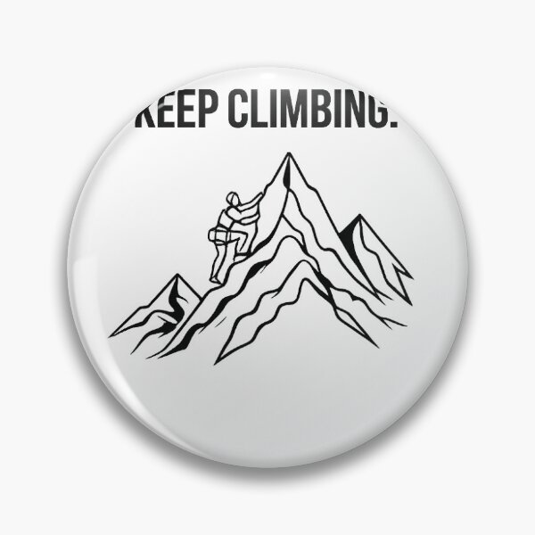 Item preview, Keep Climbing - Minimalist Continuous Line Mountain Climber designed and sold by AurevionStudi0.