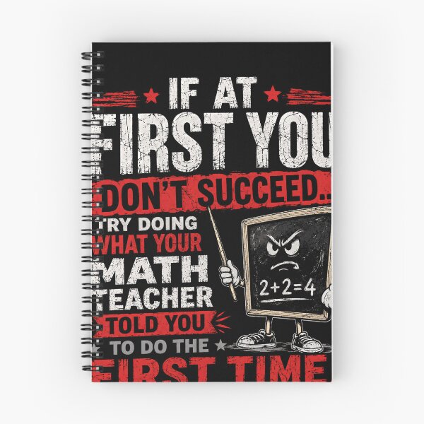 Item preview, If At First You Don't Succeed Try Doing What Your Math Teacher Told You To Do The First Time Math Teacher Educator Student Funny designed and sold by RetroMini2026.