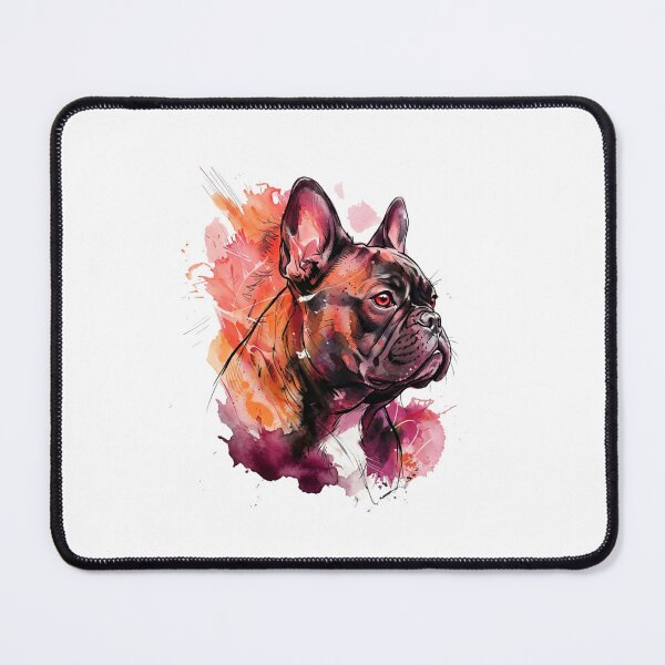 Item preview, French Bulldog Watercolor Art Colorful Frenchie Portrait | designed and sold by shallia.