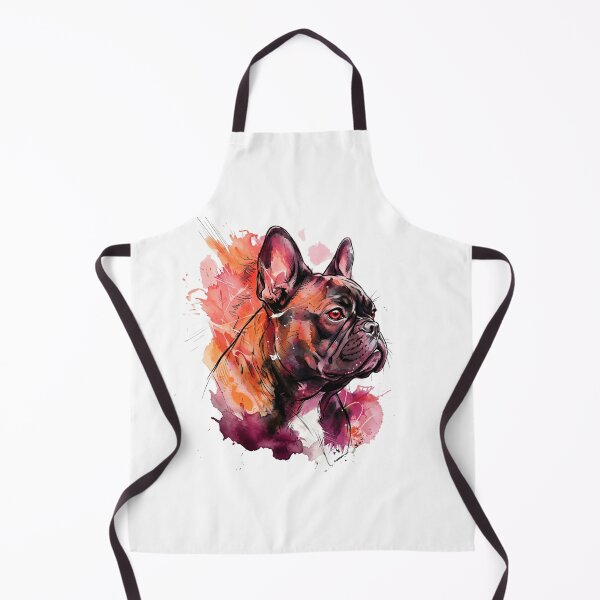 Item preview, French Bulldog Watercolor Art Colorful Frenchie Portrait | designed and sold by shallia.