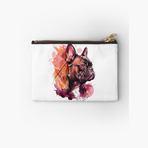 Item preview, French Bulldog Watercolor Art Colorful Frenchie Portrait | designed and sold by shallia.