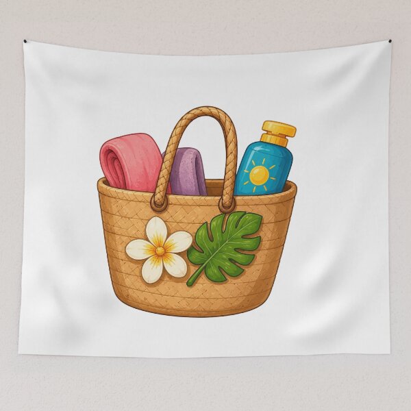 Item preview, Beach Tote Summer Essentials designed and sold by RidaSalArt.