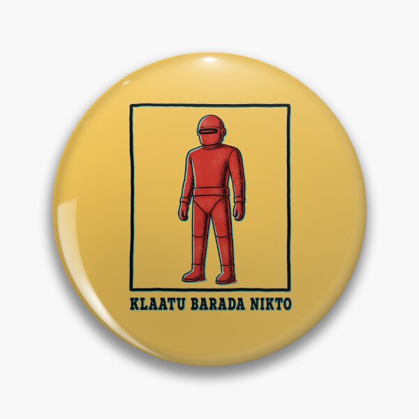 Item preview, Minimalist Gort Robot – Klaatu Barada Nikto Classic 50s Sci-Fi designed and sold by electrovista.
