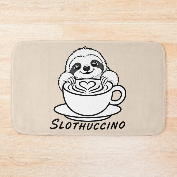 Item preview, ☕ BREWED BEASTIES COLLECTION ☕ - WOODLAND FRIENDS -  Slothuccino designed and sold by WheelieGdArt.