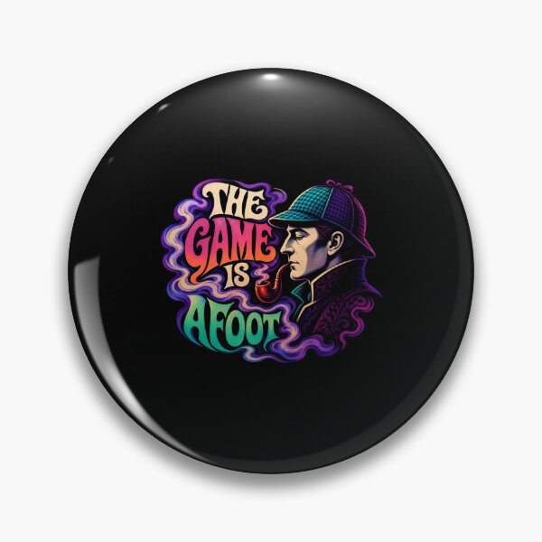Item preview, Sherlock Holmes – The Game Is Afoot in Psychedelic Color designed and sold by Fenay Designs.