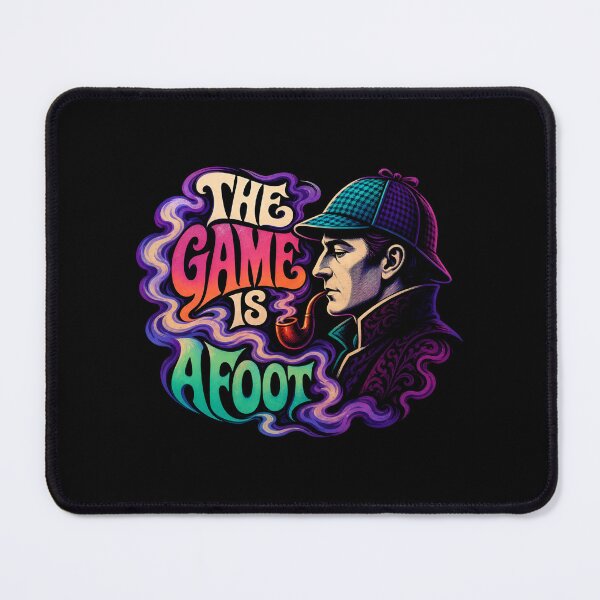 Item preview, Sherlock Holmes – The Game Is Afoot in Psychedelic Color designed and sold by Fenay Designs.