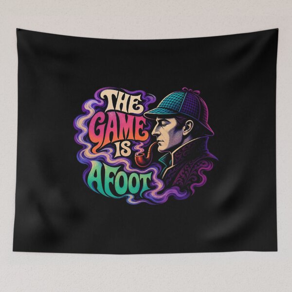 Item preview, Sherlock Holmes – The Game Is Afoot in Psychedelic Color designed and sold by Fenay Designs.