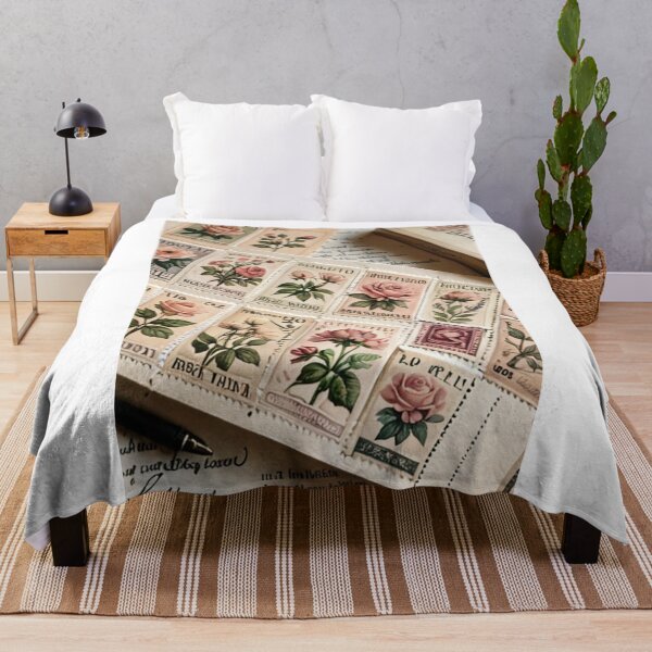 Item preview, Art - Vintage Floral Motifs, Retro Postal Art Aesthetic designed and sold by Reverso-Design.