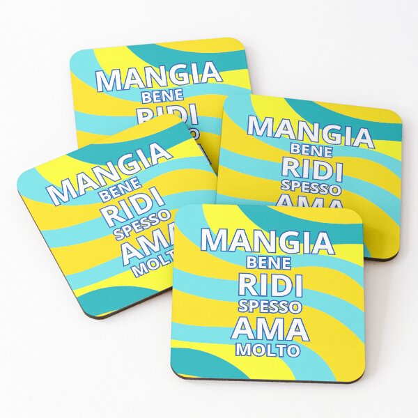 Item preview, Mangia Bene Ridi Spesso Ama Molto - Italian Inspirational Quote designed and sold by icreativestudio.