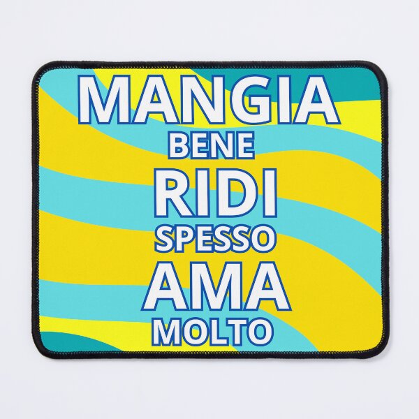 Item preview, Mangia Bene Ridi Spesso Ama Molto - Italian Inspirational Quote designed and sold by icreativestudio.