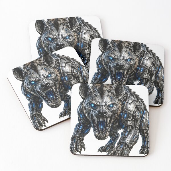 Item preview, Steel Hyena V5 – Mechanical Cyber Hyena | Futuristic Industrial Metal Beast designed and sold by SteelCoat Studio.