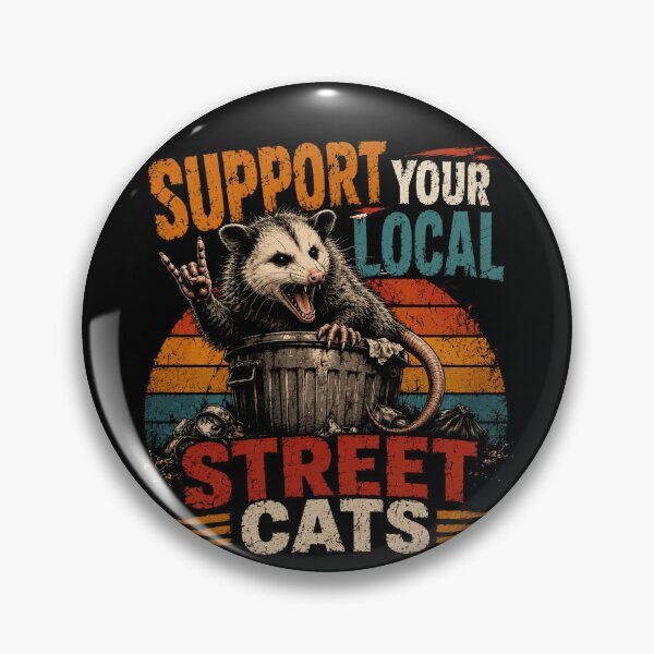 Artikelvorschau, Unterstützen Sie Ihre lokalen Straßenkatzen, Opossums, Wildtiere, Tierliebhaber, Humor entworfen und verkauft von RetroMini2026.