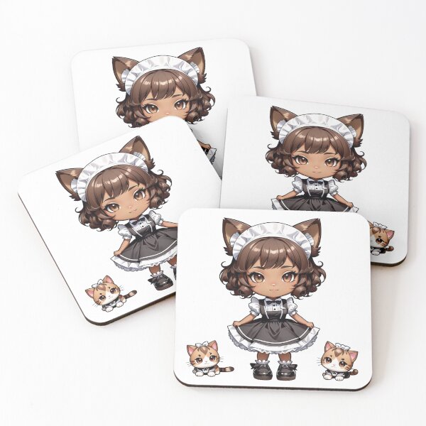 Item preview, Adorable Cookie Cat Maid – Sweet Kawaii Anime Girl designed and sold by bella-rosa87.