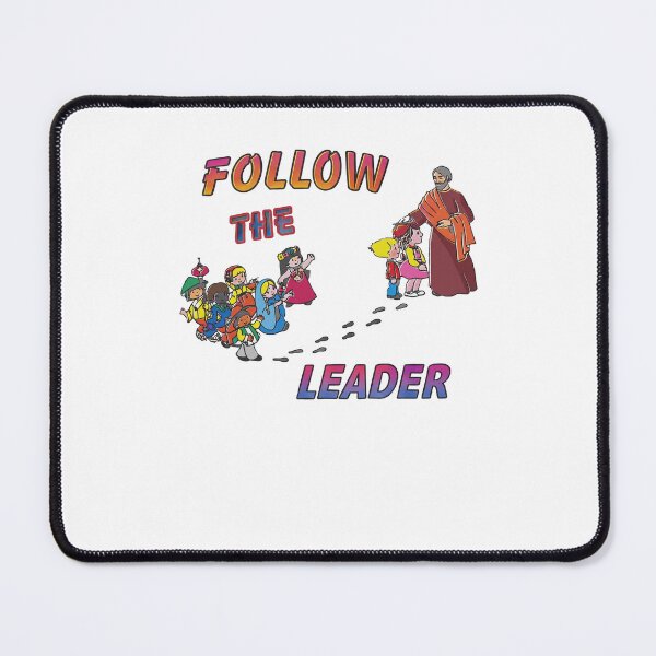Item preview, Follow The Leader Christian Jesus Leading Children Vintage Faith designed and sold by PixlCrypt.