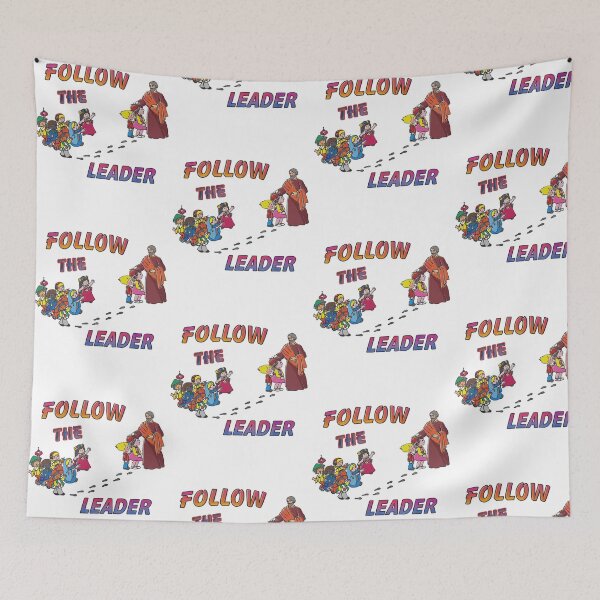 Item preview, Follow The Leader Christian Jesus Leading Children Vintage Faith designed and sold by PixlCrypt.