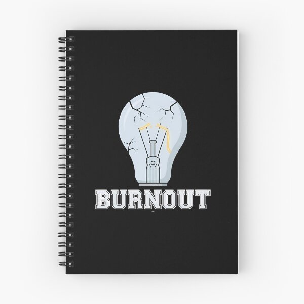 Item preview, BURNOUT - Cracked Lightbulb Mental Health designed and sold by Zazz Lee.
