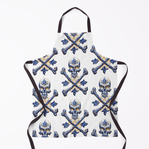 Item preview, Skull Kintsugi Gzhel Ceramic Art exo designed and sold by JFOdesign.