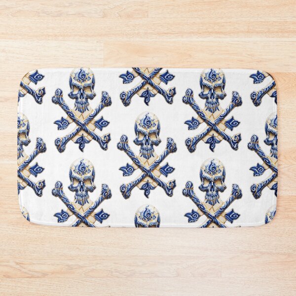 Item preview, Skull Kintsugi Gzhel Ceramic Art exo designed and sold by JFOdesign.
