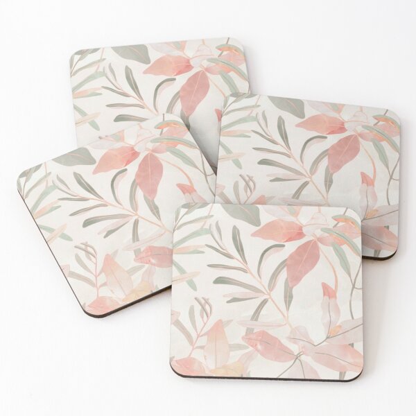 Item preview, Watercolor Peach Leaves Botanical Pattern designed and sold by NNCollection.