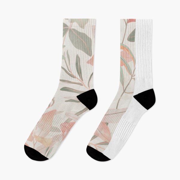Item preview, Watercolor Peach Leaves Botanical Pattern designed and sold by NNCollection.