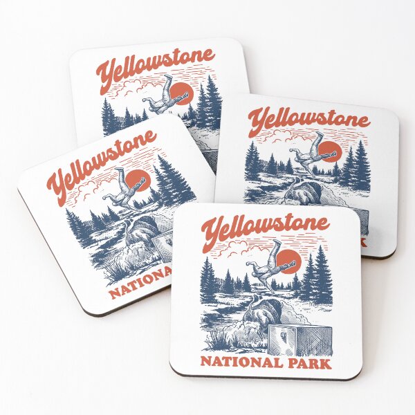Item preview, Yellowstone National Park Vintage Bison Sunset Wildlife designed and sold by PixlCrypt.