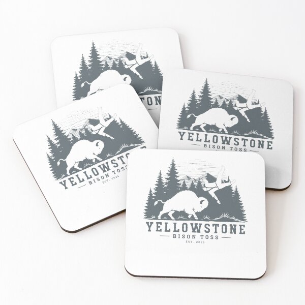 Item preview, Yellowstone Bison Toss Funny National Park Wildlife designed and sold by PixlCrypt.