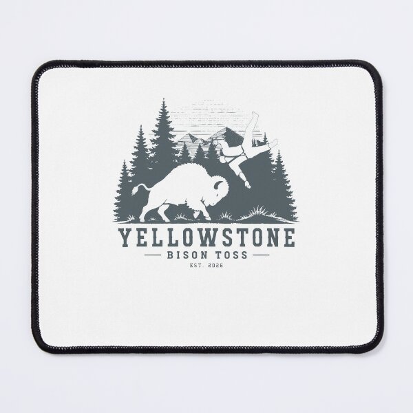 Item preview, Yellowstone Bison Toss Funny National Park Wildlife designed and sold by PixlCrypt.