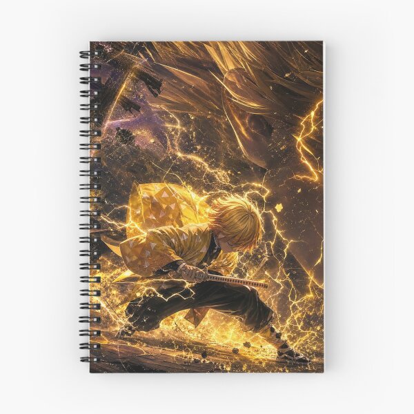 Item preview, Lightning Blade Warrior | Golden Thunder Samurai | Epic Anime Inspired Fantasy Art Print designed and sold by Dyan4.