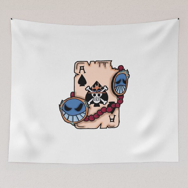Item preview, Ace of Spades Burning Card with Smiling Blue Mask designed and sold by Snowdog-Art.