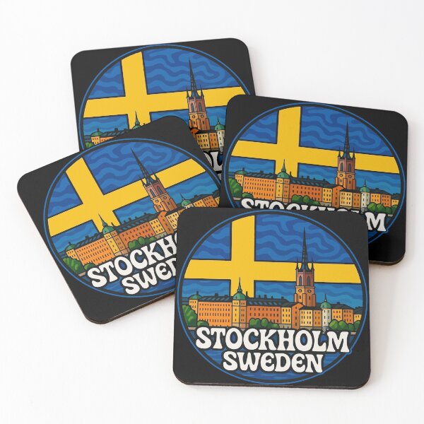 Item preview, Stockholm Sweden Flag Travel designed and sold by TomFrontierArt.