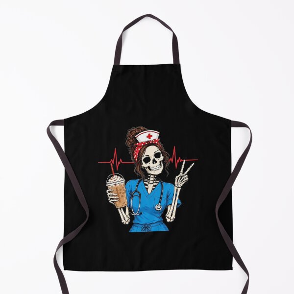 Item preview, Funny Nurse Halloween Skeleton Coffee Lover Gift designed and sold by clothesy7.