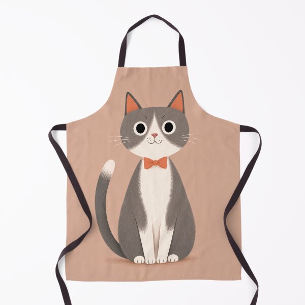 Item preview, Cute Cartoon Cat Wall Art | Minimalist Cat Illustration | Kawaii Animal Print for Kids Room Decor designed and sold by AbstractAuraArt.