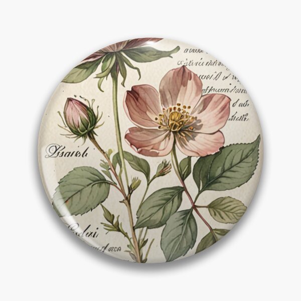 Artikelvorschau, Art - Vintage Herbarium Sheet, Delicacy of Wild Roses entworfen und verkauft von Reverso-Design.
