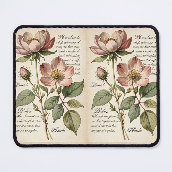Item preview, Art - Vintage Herbarium Sheet, Delicacy of Wild Roses designed and sold by Reverso-Design.