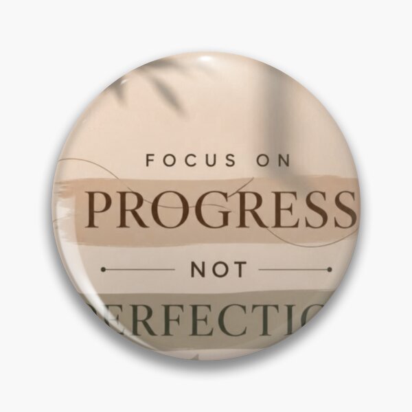 Item preview, Focus On Progress Not Perfection Quote designed and sold by NNCollection.