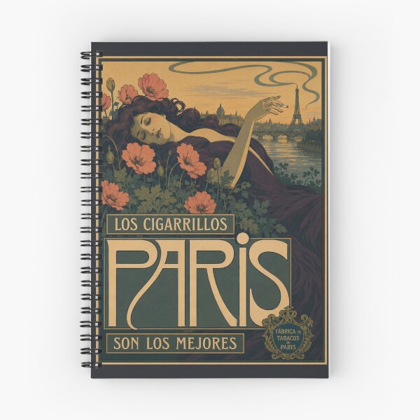Item preview, Vintage Los Cigarrillos Paris Poster designed and sold by GoodOldVintage.