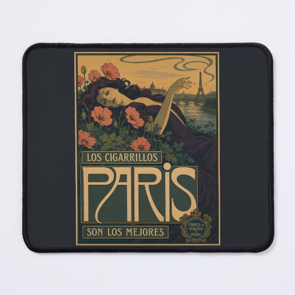 Item preview, Vintage Los Cigarrillos Paris Poster designed and sold by GoodOldVintage.