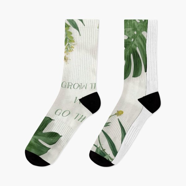 Item preview, Grow Through What You Go Through Plant Quote designed and sold by NNCollection.