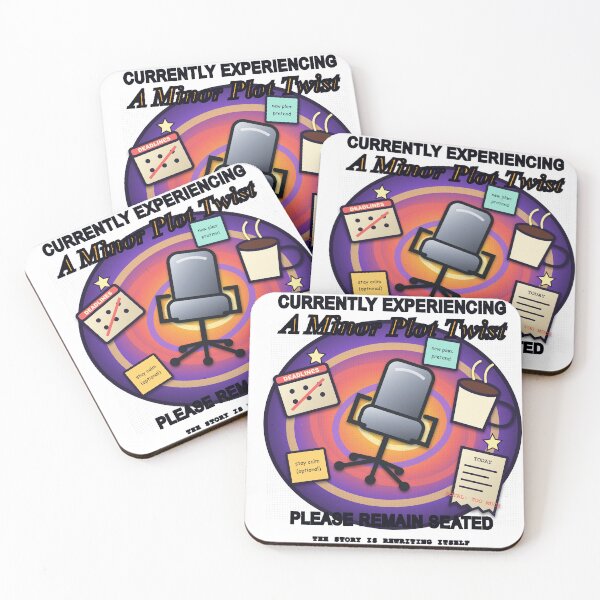 Item preview, Currently Experiencing a Minor Plot Twist – Funny Office Meme Design designed and sold by FlamoArt.