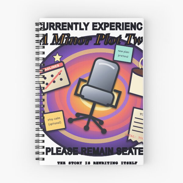 Item preview, Currently Experiencing a Minor Plot Twist – Funny Office Meme Design designed and sold by FlamoArt.