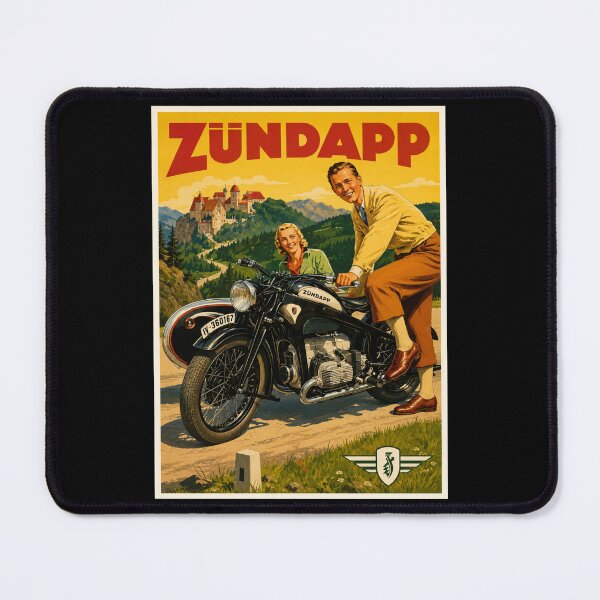 Item preview, Vintage Zündapp Motorcycles Poster designed and sold by GoodOldVintage.