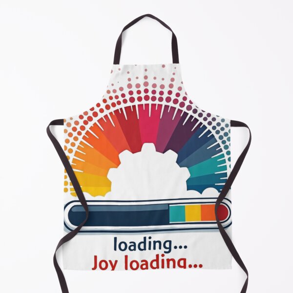Aperçu de l'œuvre Joy Loading message néon rétro-tech joyeux créée et vendue par Art&Fun.